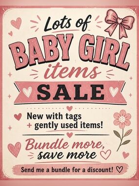 BABY GIRL items - Bundle and Save